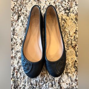Tory Burch Leather Embossed Ballet Flat